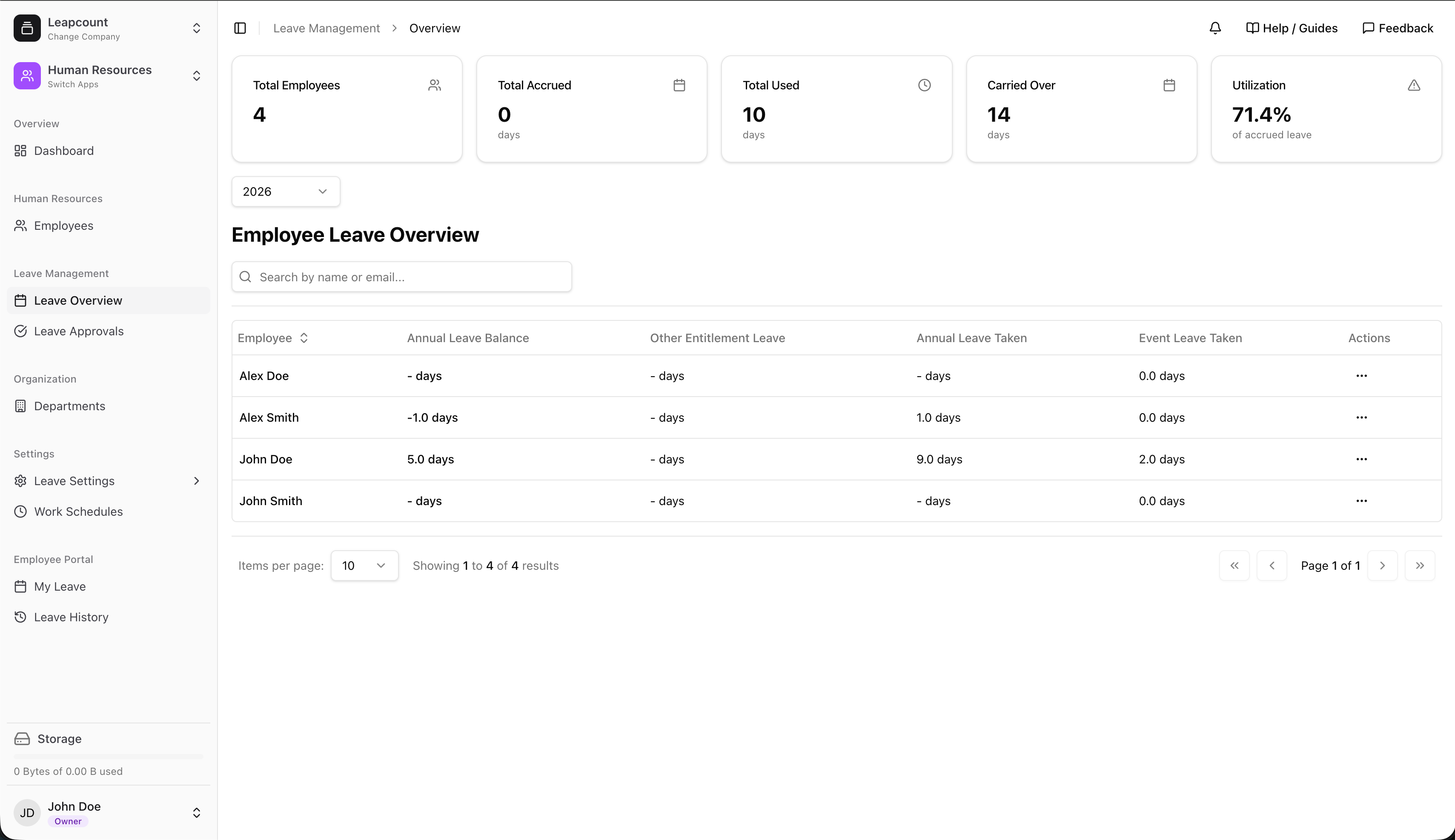 Human Resource screenshot